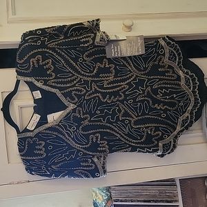 NWT Vintage Laurence Kazar Beaded Top Sz M